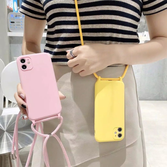 CASE CANDY + TALI HP FOR HP IPHONE/OPPO/REALME/VIVO/XIAOMI REDMI/SAMSUNG Case hp termurah