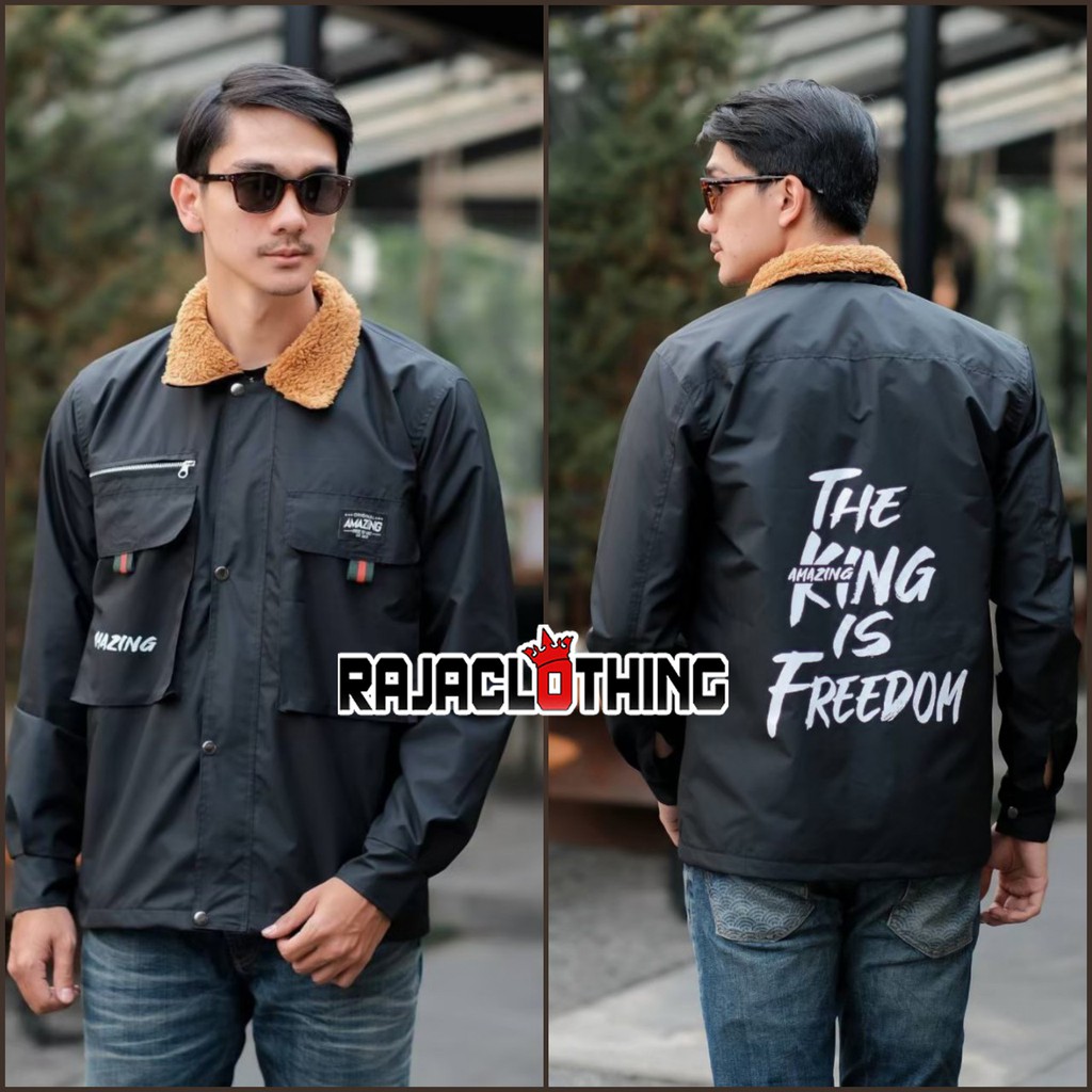 RCL - Jaket Pria Cozy Pria Merk Amazing / Jaket Parasut Gunung / Jaket Windbreaker