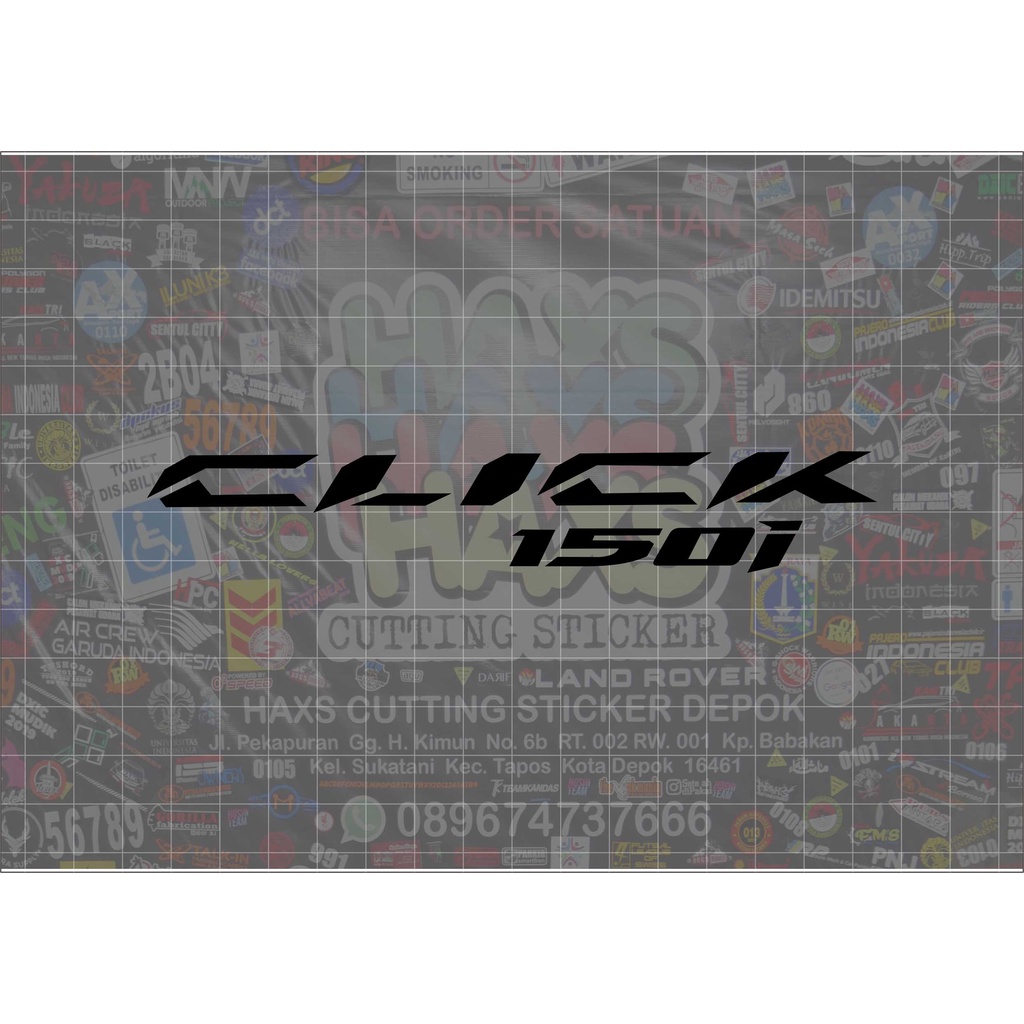 Cutting Sticker Honda Click 150i Ukuran 15 Cm