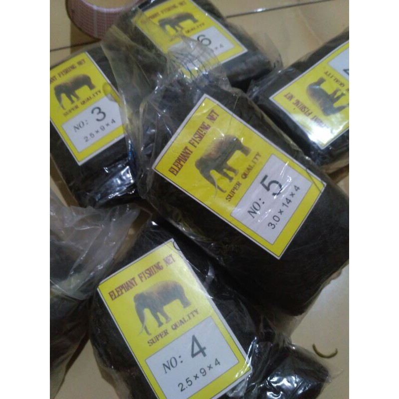 JARING burung nilon hitam cap gajah