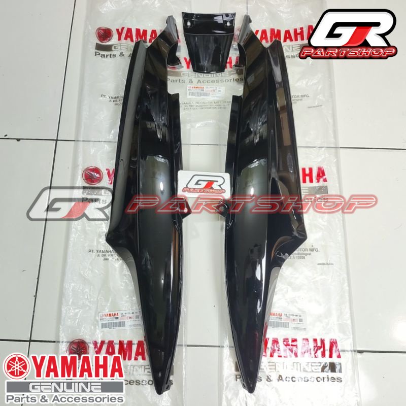 body set mio lama sporty hitam original yamaha ori ygp cover side samping bodi kiri kanan ped pet cover sambungan original yamaha