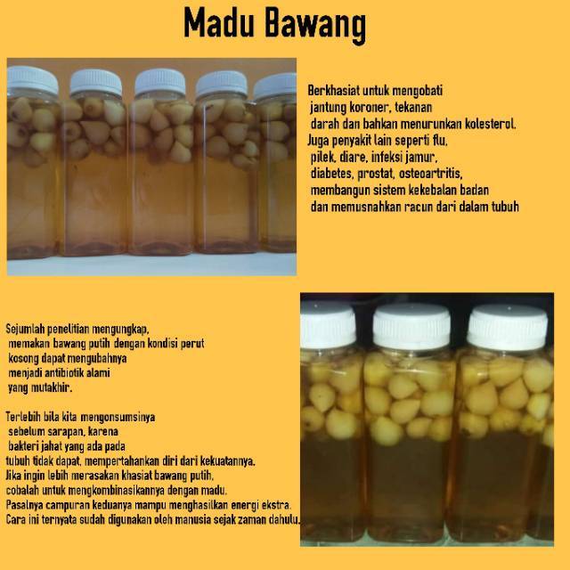

Madu + bawang tunggal