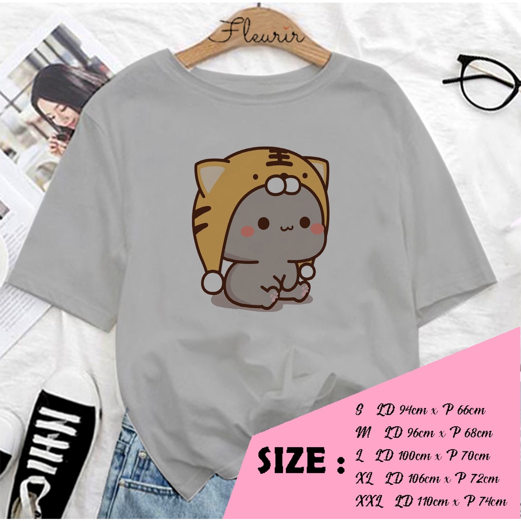 FLEURIR - COD KAOS GOMA CAT WANITA PRIA REMAJA DEWASA UNISEX TSHIRT JUMBO