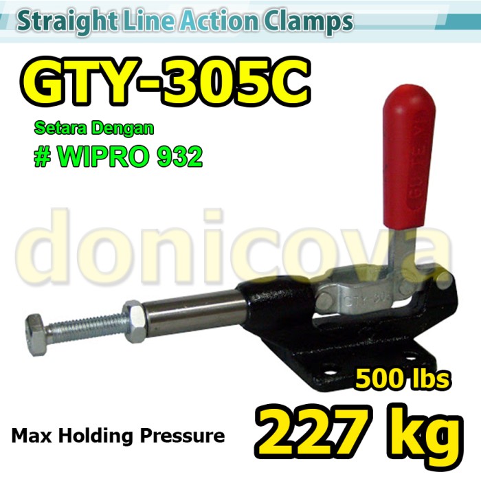 Toggle Clamp Vertical GH 305C GTY 305 C setara WIPRO 932 227kg