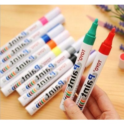 SPIDOL BAN ORIGINAL MOBIL MOTOR TOYO MARKER PAINT WARNA HITAM