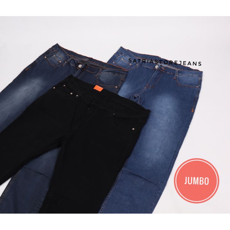 Celana jumbo/Celana panjang soft jeans jumbo/Celana big size /Celana pria jumbo / celana pria