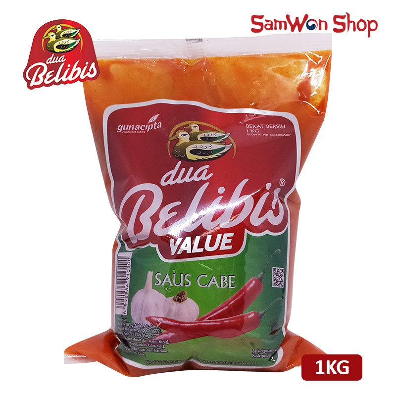 

SAUS CABE DUA BELIBIS VALUE POUCH 1 KG - DUA BELIBIS REFILL PACK SAOS