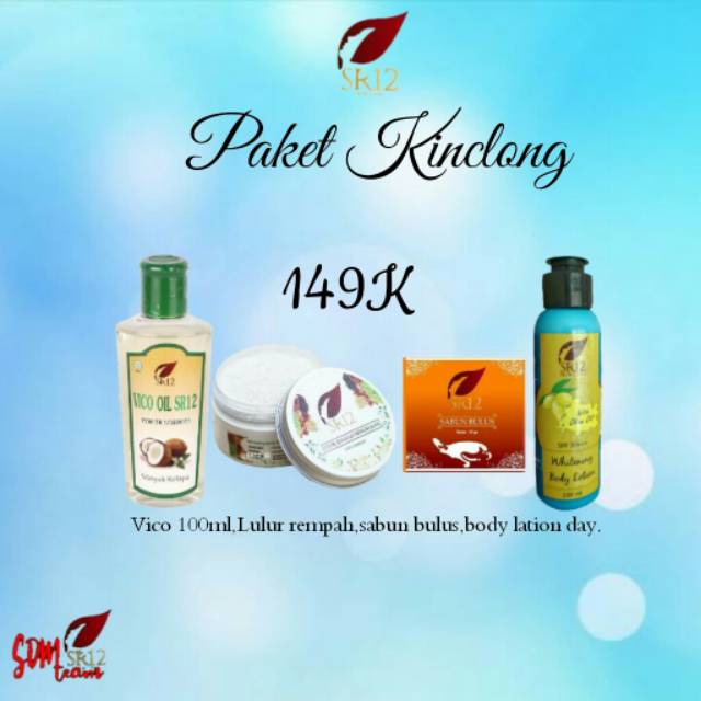 Paket Pemutih Badan Sr12 Skincare Memutihkan Seluruh Tubuh Body Whitening Pemutih Aman Paket Shopee Indonesia