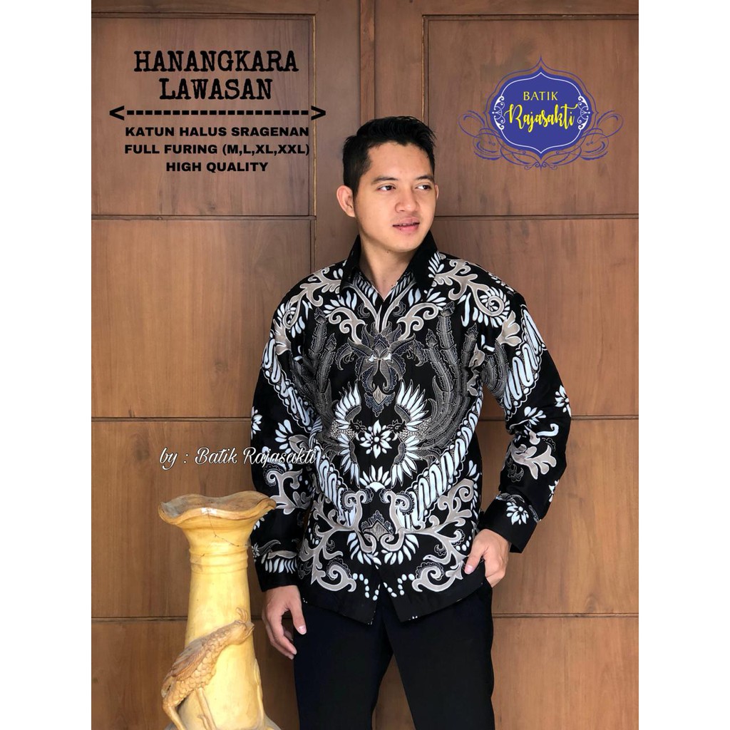 Hanangkara Lawasan Kemeja Batik Solo Panjang Batiksoloamanah 140.000