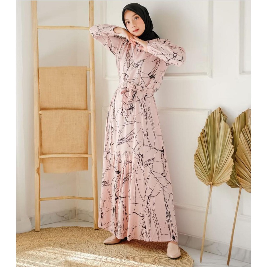 1KG MUAT 4PCS | KANAKA MOTIF ABSTRAK DRESS / HOMEY DRESS GAMIS ROOT