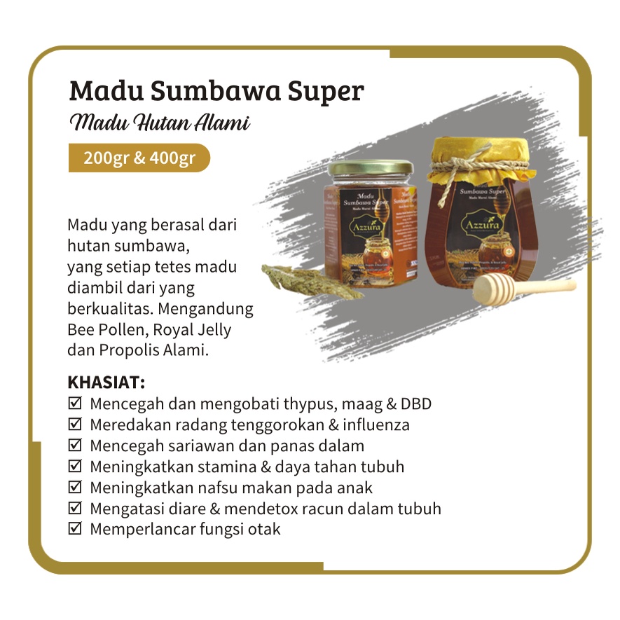 

Madu Sumbawa Super Azzura