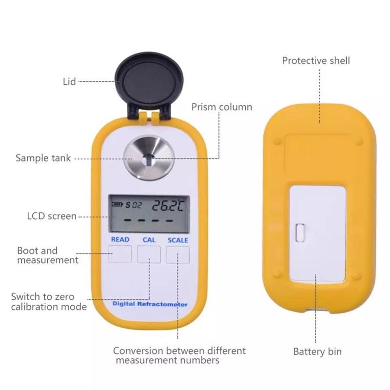 Digital Honey / Madu Refractometer Brix 0-90%