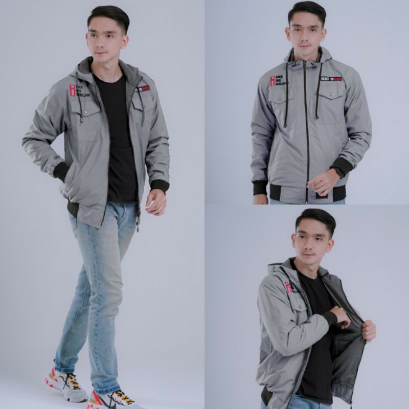 Jaket Pria Semi Parka Rebel Id