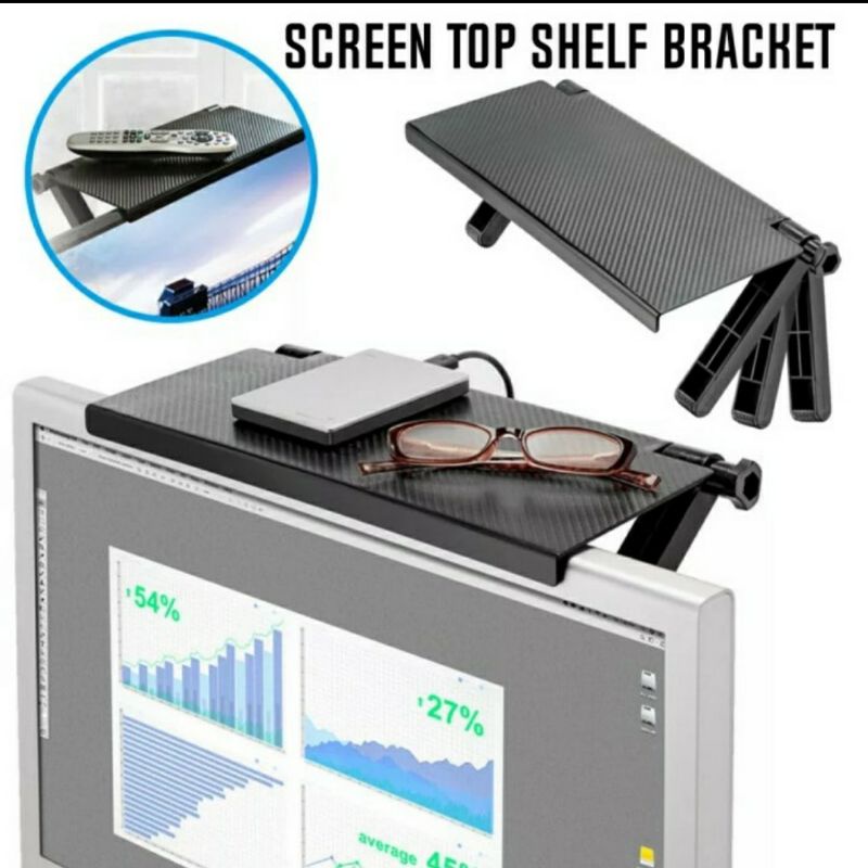 Rak atas TV monitor scren Top Shelf Bracket