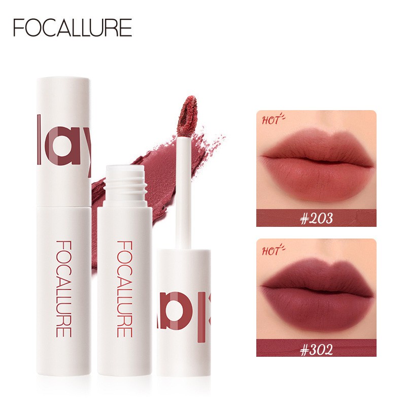 FOCALLURE New Lipstik Cream Velvet - Mist Matte Lip Clay - MakeUp Kosmetik JasmineMeetsRose FA179