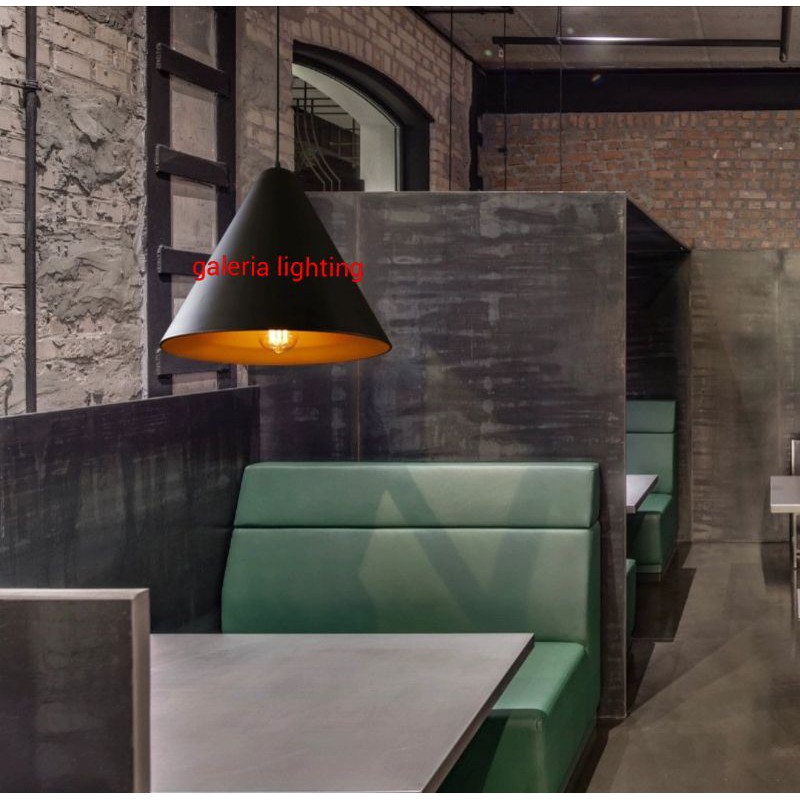 Lampu gantung industrial kap dekorasi cafe