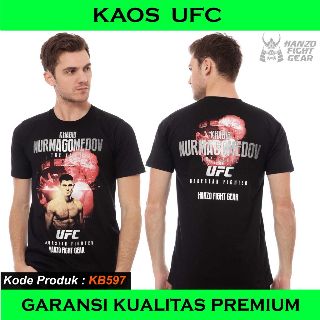 KAOS UFC KHABIB, TSHIRT UFC, BAJU UFC, KAOS MMA
