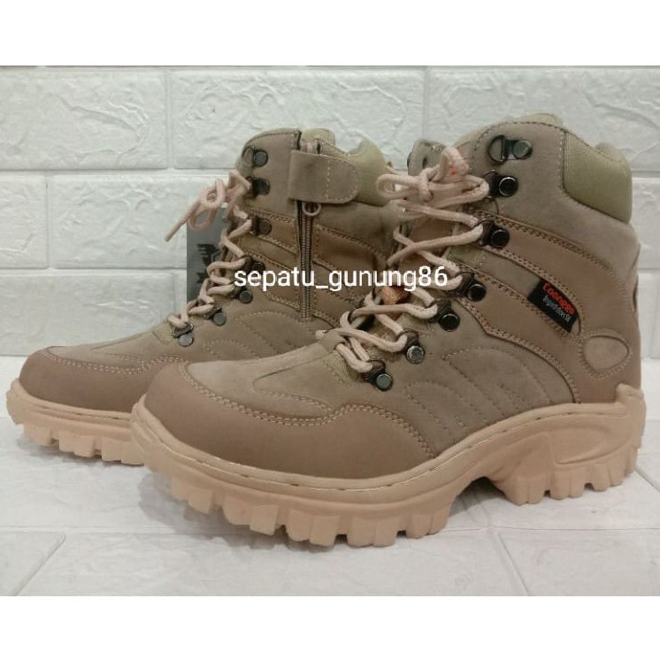 SEPATU TACTICAL BOOTS PRIA/WANITA,SEPATU GUNUNG SAFETY UJUNG BESI TINGGI 6INC