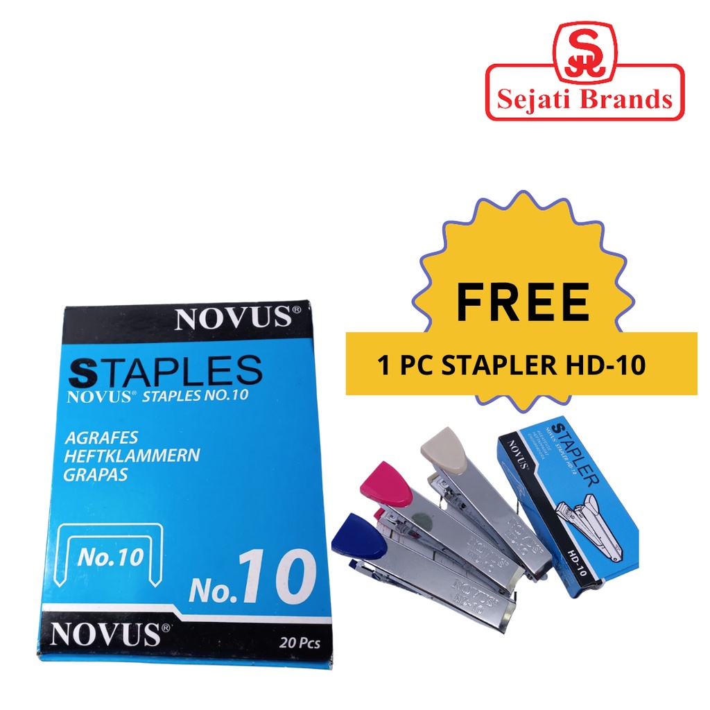 

Buy Stapler Refill no.10 Get Free Stapler HD-10 - isi Staples Kecil
