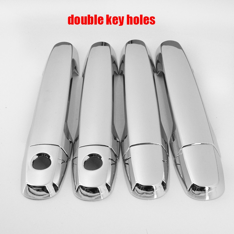 Xuming untuk Toyota Vios 2007 2012 Chrome Silver Door Handle Penutup Mangkuk Vios Xp90 Luar Handle Pintu Chrome Trim