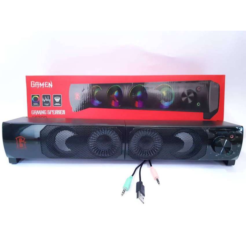 GARANSI 1 TAHUN SPEAKER GAMING ROBOT RS300 SOUNDBAR WITH RGB