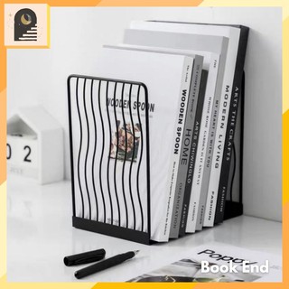 Either.id Book Stand Book End Besi Aesthetic Hitam Book Holder Pembatas Buku