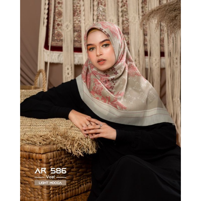 HIJAB MOTIF TERBARU AR 586 AR RAFI