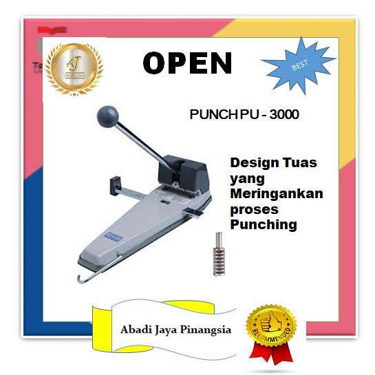 

Delia | Heavy Duty Paper Punch Open Pu-3000 - Pembolong Kertas