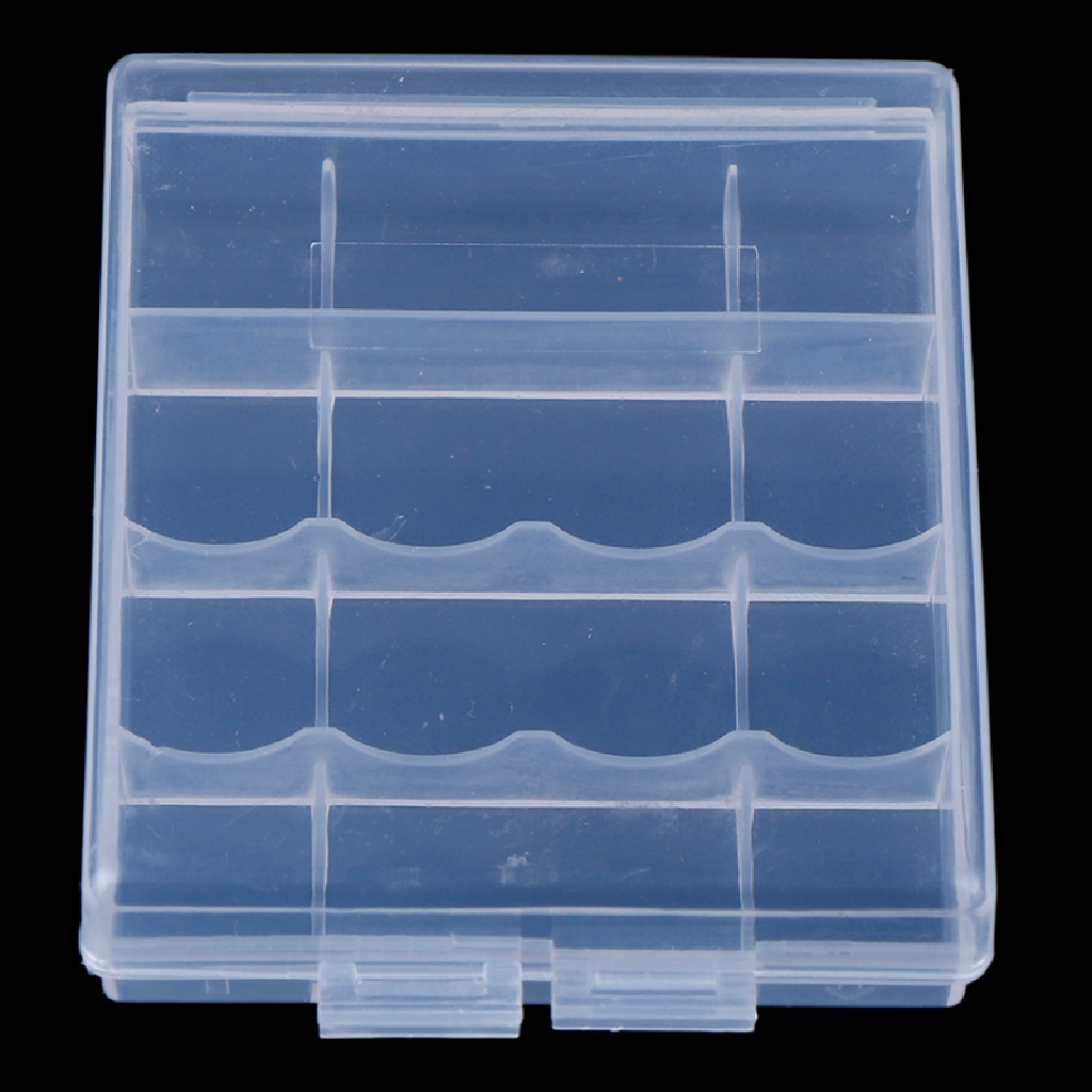 Case Holder Penyimpanan 4 Baterai Aa Aaa 14500 10440 Bahan Plastik