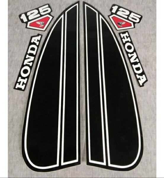 STRIPING CB125 HONDA CB125S 125 S HITAM 1975  LIS STANDAR ORI