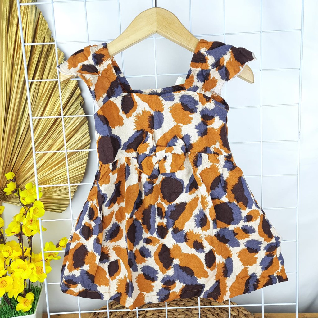 DRESS BONET 6-24 BULAN ANAK PEREMPUAN FREE BANDANA