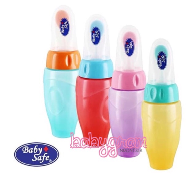 Baby Safe JP029 Botol Sendok Makan Bayi / Bottle Spoon Babysafe / Feeding Soft Feeder Easy Squeezy