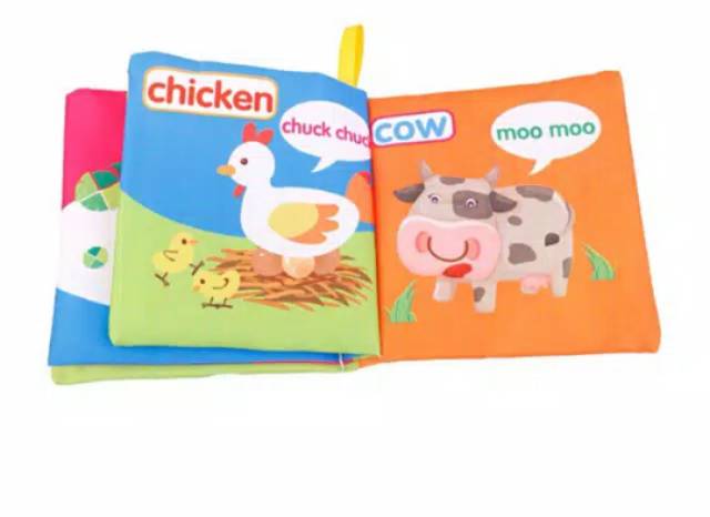 BUKU BANTAL BAYI MAINAN EDUKASI BU04 ANIMAL