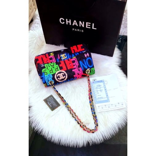 NEW CHANEL CLASSIC GRAFITY / MIRROR 1:1/ WITH PAPER BAG AND NOSER / REAL PIC