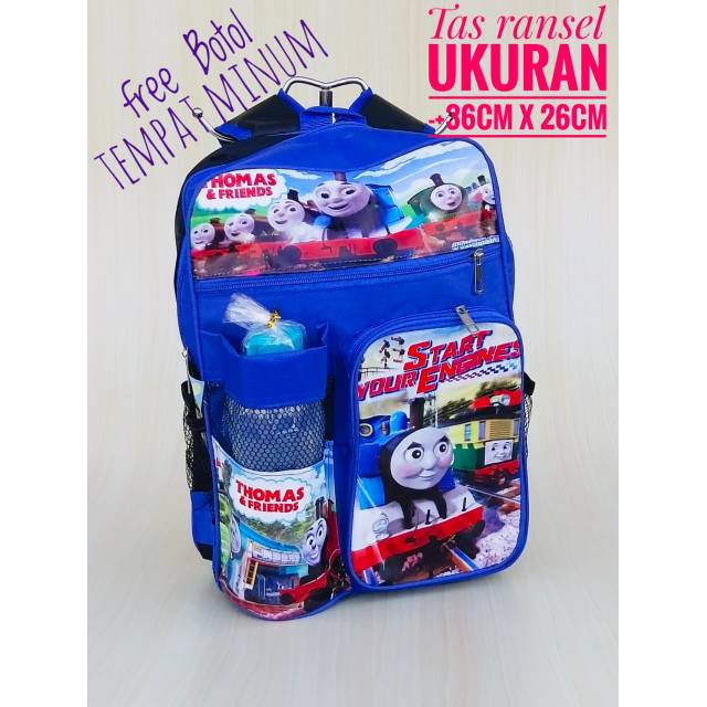 TAS RANSEL BAHU ANAK SD TK PAUD  COWOK CEWEK PRIA WANITA FREE BOTOL MINUM TUPPERWARE