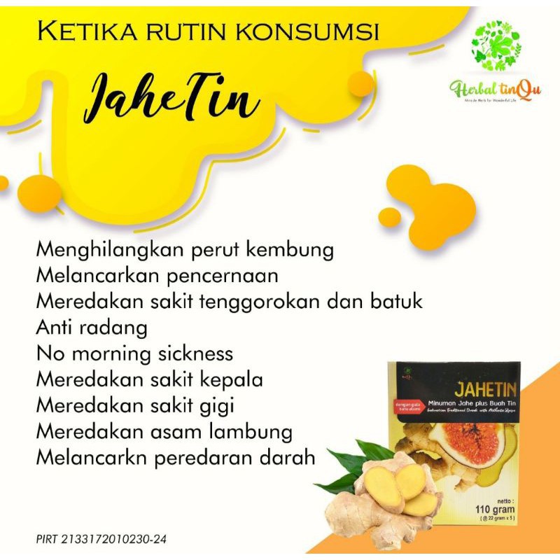 

Minuman sehat, Jahe Tin rempah, Mengobati asma,Kencing manis,Menguatkan imun tubuh