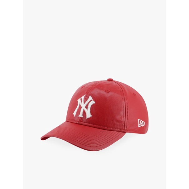 Topi New Era 940 Unstructured Syntetic Leather Applique 93 NY Yankees Men's Cap - Red