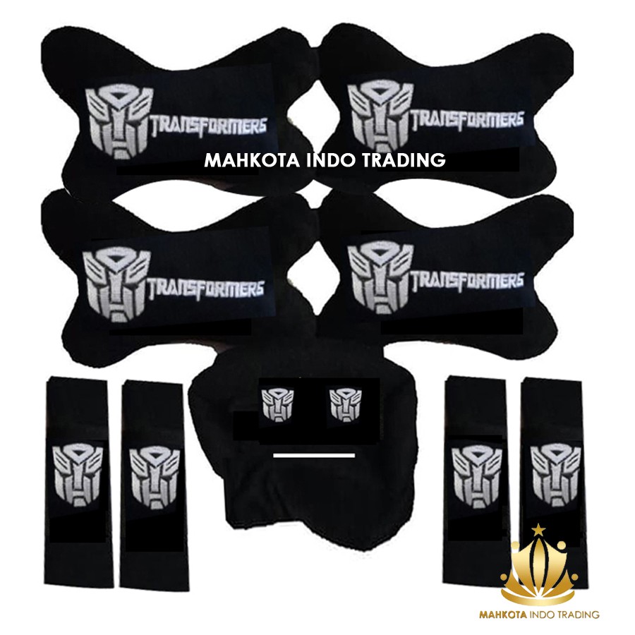 Bantal Jok Mobil TRANSFORMER Set 9 PC / Bantal Leher Mobil ROBOT TRANSFORMERS 9 PC PROMO MURAH