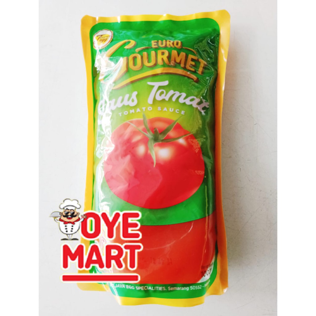 EURO GOURMET SAUS TOMAT 1000GR HARGA PROMO MURAH / SAMBEL TOMAT /SAMBEL GORENG / SAMBEL PEDAS