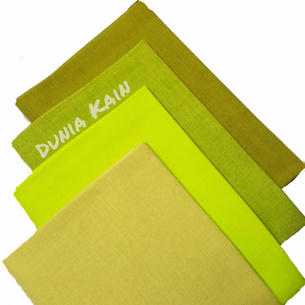 Bahan Kain Warna Cream, Krim, Stabilo hijau, Hijau Coklat Merek Avano Kain Warna Mint Bahan Kain War