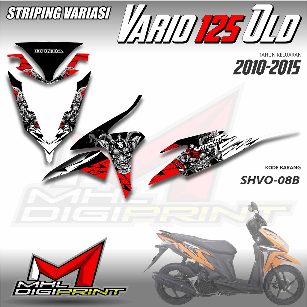 STIKER STRIPING VARIO 125 OLD - STIKER VARIO TECHNO 125 - SHVO 08