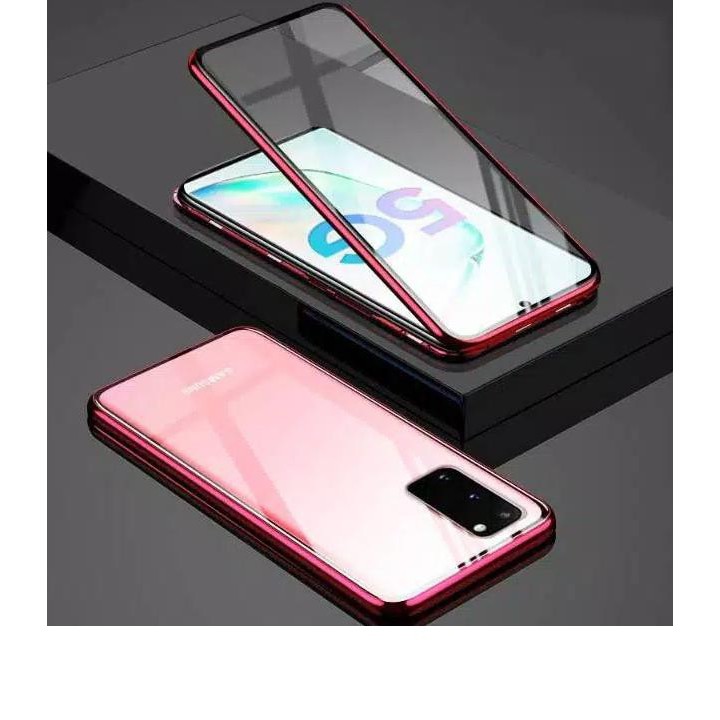 Case Magnetic Depan Belakang Kaca 360 Derajat Premium Glass Samsung A71/ M11/ S10/S10+/S20/S20 Ultra