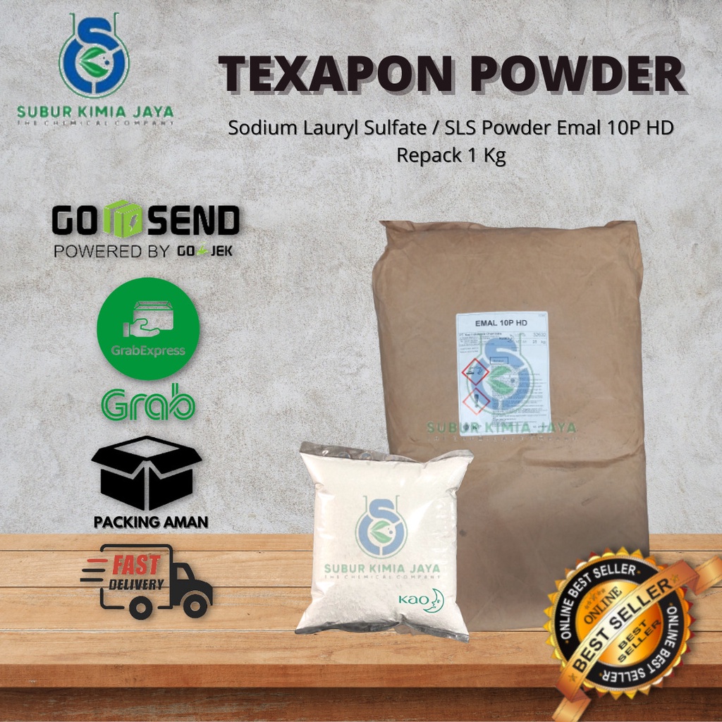 

Texapon Powder / EMAL powder / Bahan detergent powder Laundry 1 KG Premium