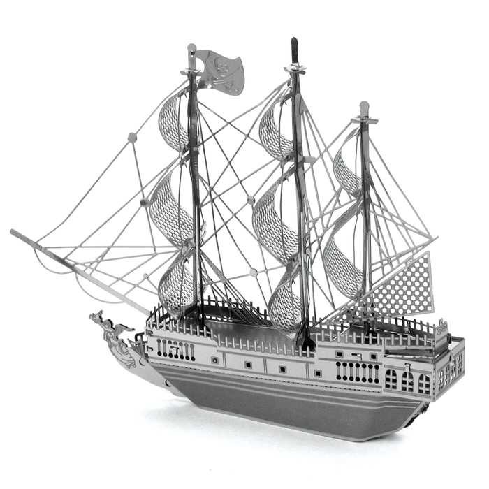 Puzzle 3D Metal Black Pearl Ship - Nano Puzzle(JM)