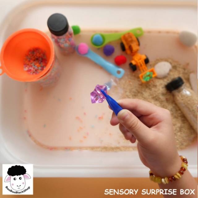 MONTESSORI SENSORY BOX MAINAN SENSORI ANAK