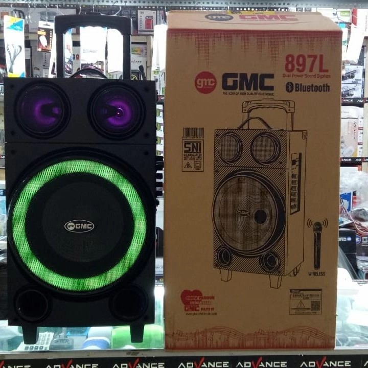 Speaker Bluetooth GMC 897L Bonus Mic Wireless