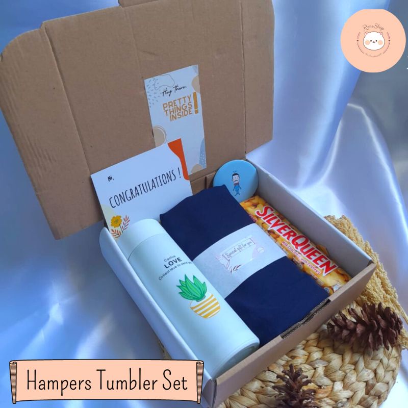 Renren shop - Hampers Jilbab Hampers Tumbler Hijab Bella Square Kado Ulang Tahun Cewek