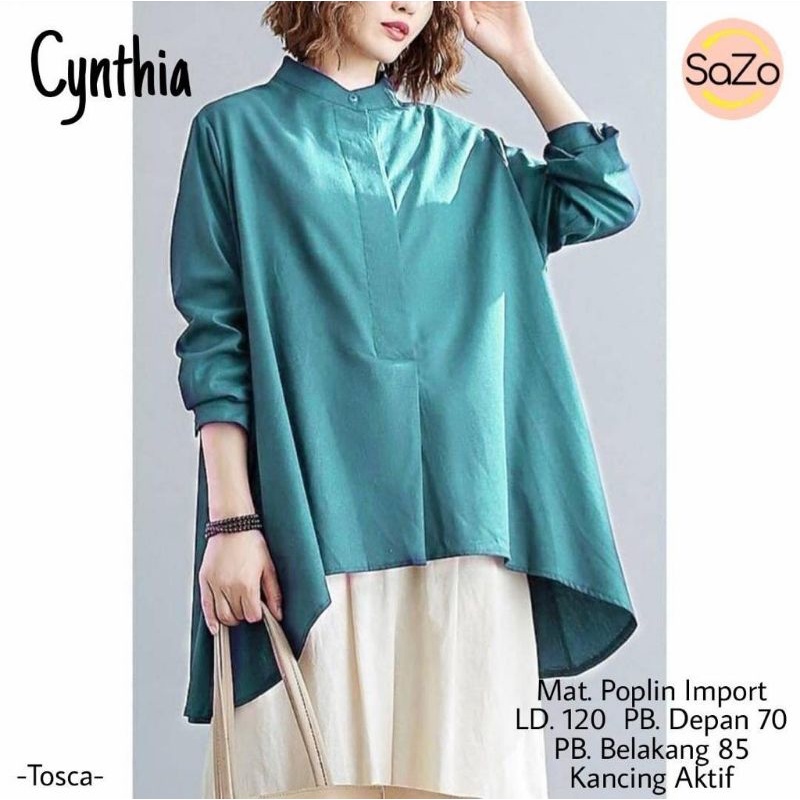 CYNTHIA BLOUSE WANITA TERBARU BY SAZO