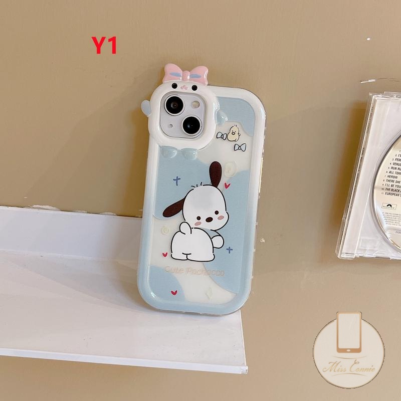 Casing Pasangan Lensa 3D Bow-knot Monster Case Realme C30 8i 9c33 9Pro+ C31 C25Y C25 C35 C25s 8 9i C20A C21 C12 C11 C20 C21Y C17 7 C15 C3 5i 6i 7i 5s 5 C2 Lucu Pochacco Winnie the Pooh Case/Sarung Pooh