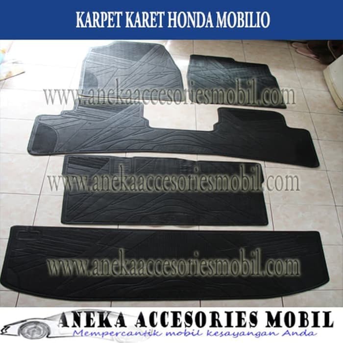 Unik Karpet Karet Mobil Honda Mobilio Limited sparepart
